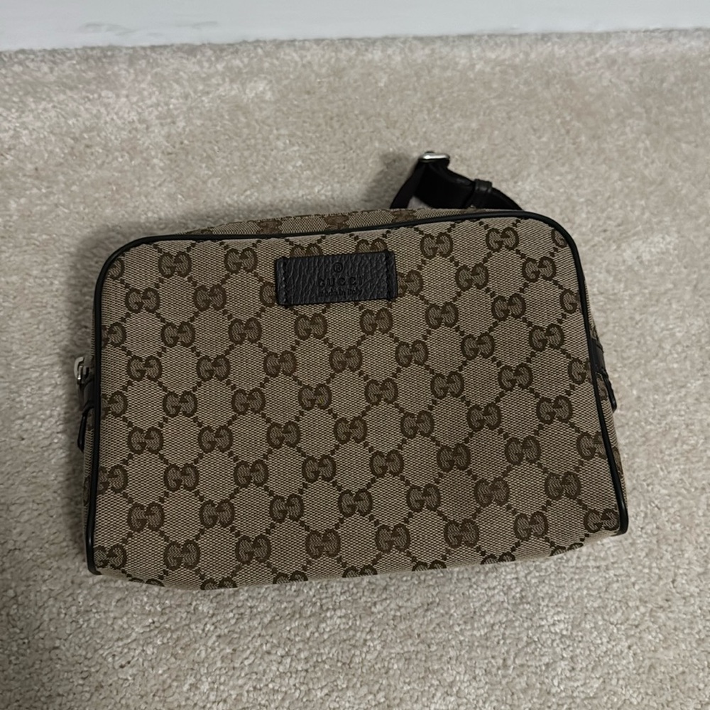 Gucci monogram belt bag
